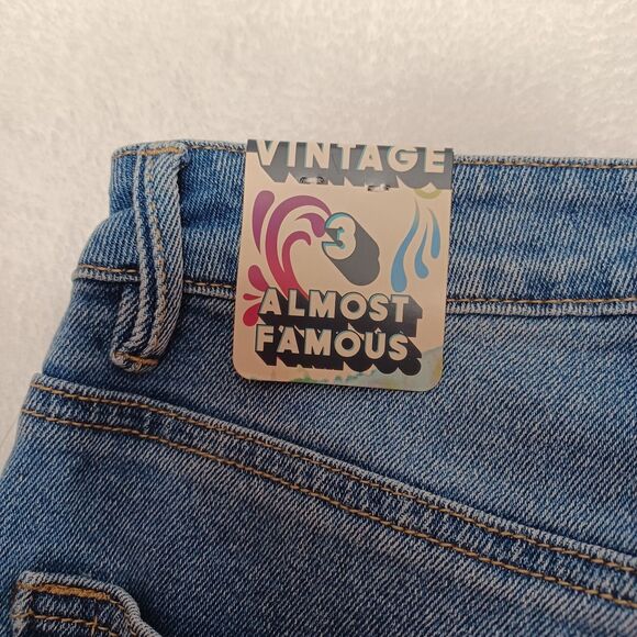 Almost Famous Vintage Ankle Women's Distressed High-Rise Jeans Size 3 - Picture 6 of 12
